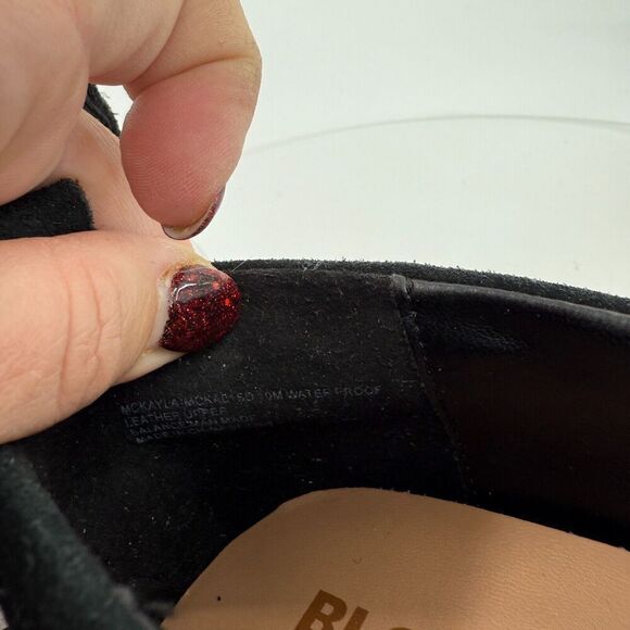 Blondo Women Mckayla Waterproof Sneaker Chunky Slip On Chain Black Suede Size 10 - Picture 12 of 13